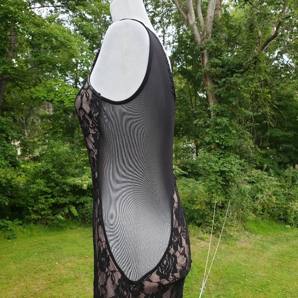 Beautiful black & Beige size large evening Dress. - Picture 6 of 8